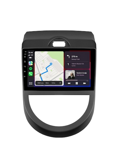 Kia Soul 2011-2013 Android Multimedya Carplay Android Auto Navigasyon Kameralı 6gb Ram 64gb 9"