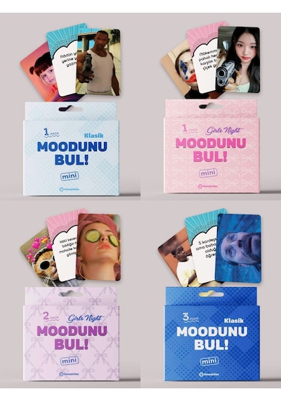 Moodunu Bul Mini 4 Adet Oyun Seti, Modunu Bul, Klasik, Girls Night