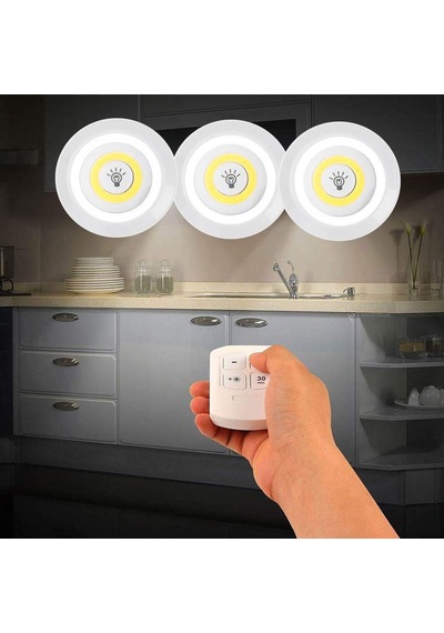 Enfago Led Light With Remote Control Set Of 3 Kablosuz Pilli Lamb Çok Renkli