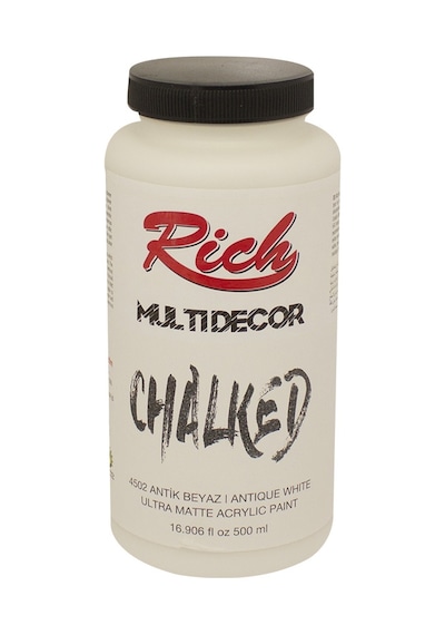 Rich Multi Decor Chalked Akrilik Boya 4502 Antik Beyaz 500 Cc