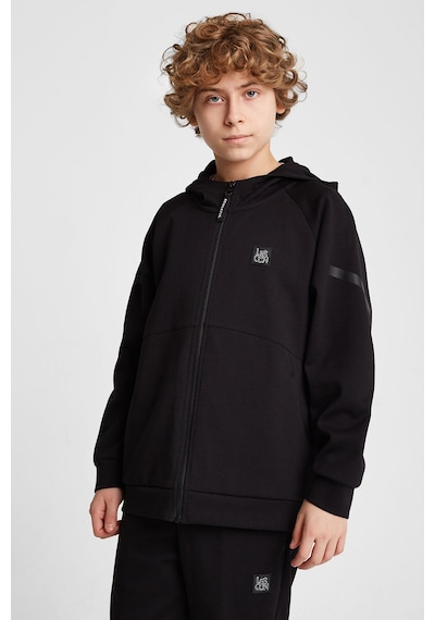 Lescon Çocuk Fermuarlı Kapüşonlu Sweatshirt 25n-3101 Siyah
