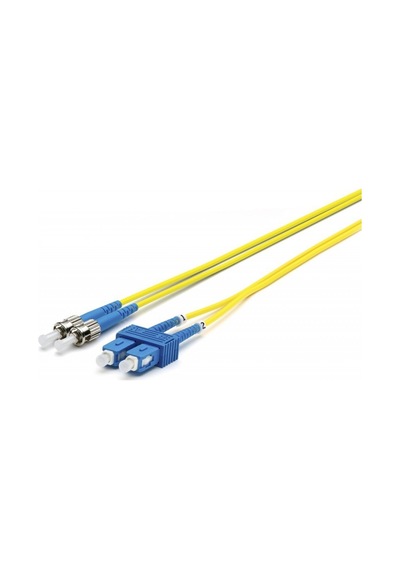 Fibre Fiber Optik  Patch Cord Kablo Dublex SM ST-SC 100 M