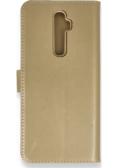Oppo Reno 2z Uyumlu Kılıf Trend S Plus Kapaklı Kılıf - Gold