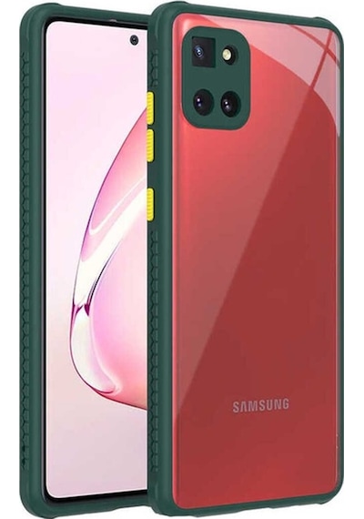 Samsung Uyumlu Galaxy A81 Note 10 Lite Kılıf Zore Kaff Kapak Koyu Yeşil