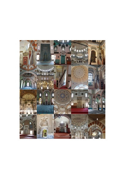 20 Adet A5 Türkiye'den Camiler Architecture Poster Seti Mimari Estetik Duvar Kolajı Oda Süsleme Afiş Seti