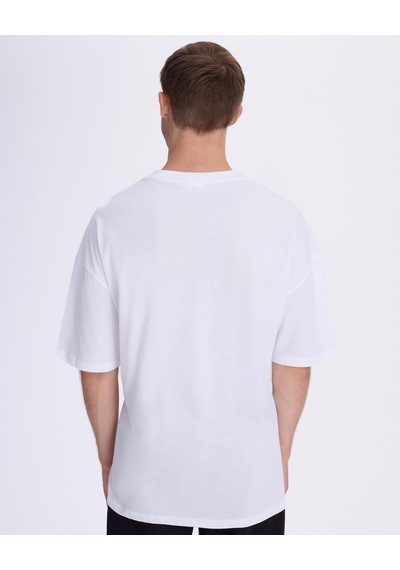 Kappa Authentic Berlo Erkek Beyaz Oversize Tişört