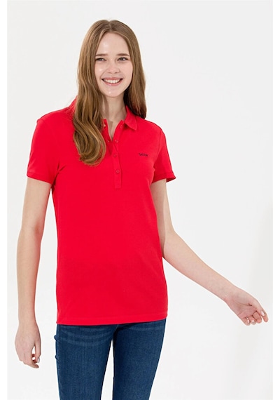 U.S. Polo Assn. U.s. Polo Assn. Kadın Basic Tişört 5066348-uk-vr013 Kırmızı