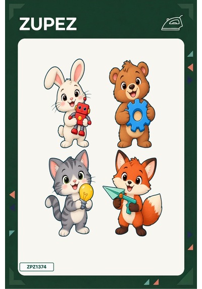 Minik İcat Masası 19x25 Cm Ütüyle Uygulanan Baskı Zpz1374 - 928156803