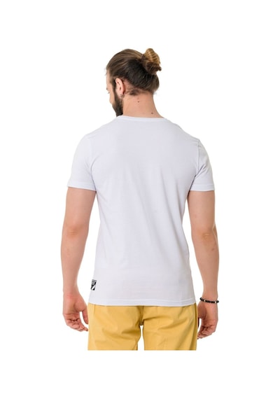 Ct768 Men S Printed T-shirt With Bold Cipo & Baxx Logo WHITE