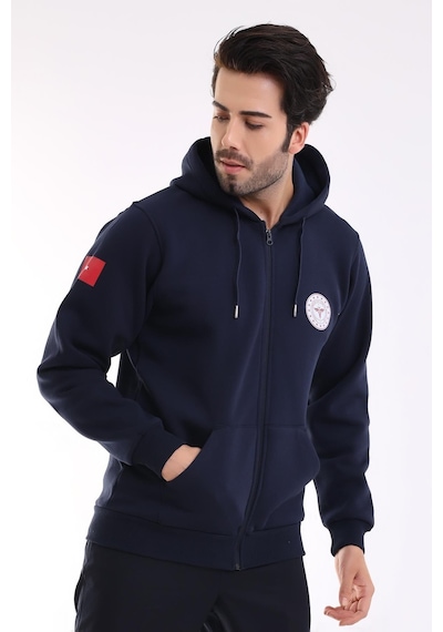 112 Acil Sağlık Kapşonlu Hırka-7469