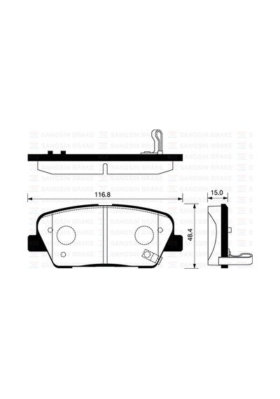 Sangsın Sp1247 Arka Balata Disk Hyundaı Santafe-genesıs 06 /kıa Sorento 09 583023ma00-583023ma01-48413380a0 1 Takım -ıdır