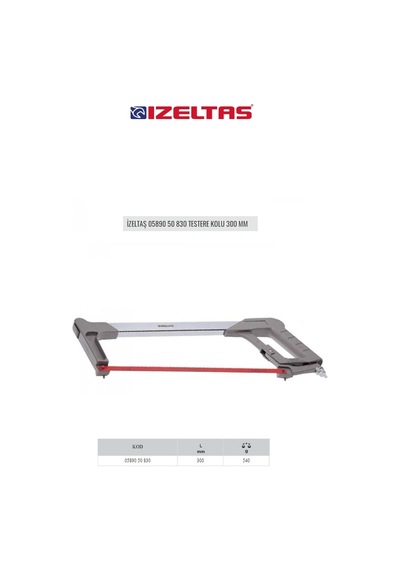 İzeltaş 05890 50 830 Testere Kolu 300 Mm