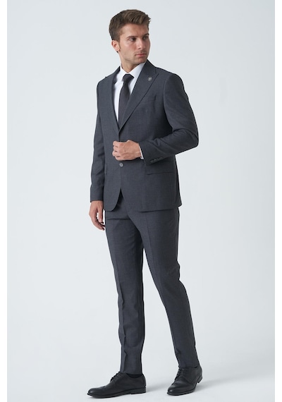 White Stone Derry T2462 6 Drop Slim Fit Takım Elbise Desenli-desenli Çok Renkli