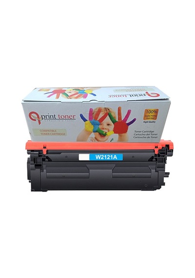 Qprint Toner Hp 212a W2121a Mavi Uyumlu Toner Çipli M554 M555 Mfp M578