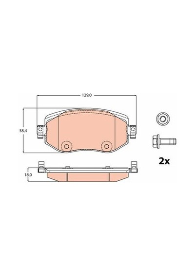 Renault Megane 4 1.3tce 140 2018-2025 Trw Ön Balata Netpar22610