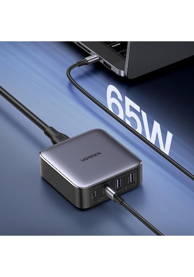 Ugreen Nexode 65W GaN 2 Masaüstü 4 Portlu Hızlı Şarj Cihazı İstasyonu