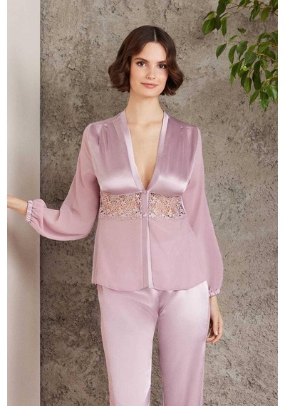 Pierre Cardin 6 Lı Saten Gecelik Çeyiz Takım Pudra