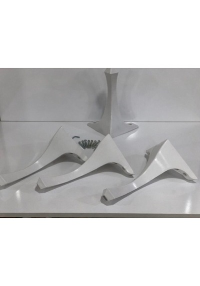 4'lü Lükens 28 Cm Dekoratif Sehpa Puf Komidin Ayağı - Masa Ayakları - 28 Cm Diğer