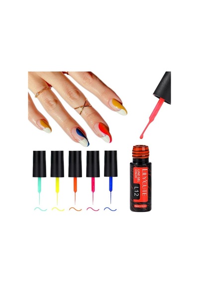 Lıly Cute Nail Art Dizayn Boya Fırçalı 5 Ml L-07