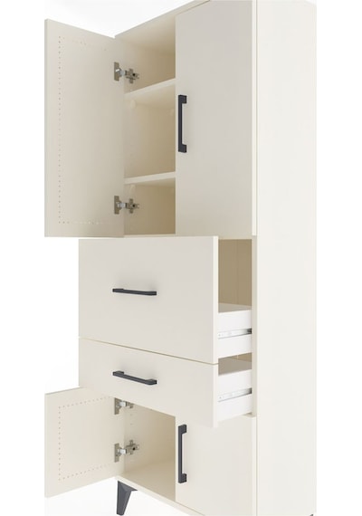 Arges Dolap 3 Raflı 2 Çekmeceli 4 Kapaklı 60x30x163 Aytaşı-ay... Aytaşı