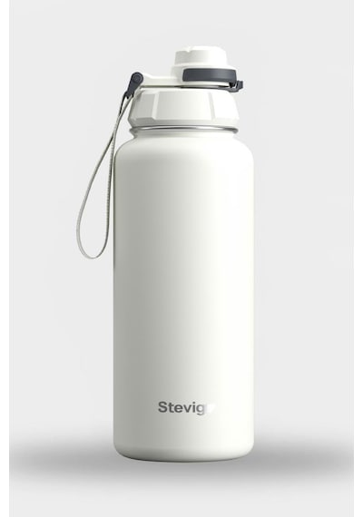 Stevig 1 Hand Leak-proof Sızdırmaz Çelik Termos 1000 Ml Star Whıte St-213
