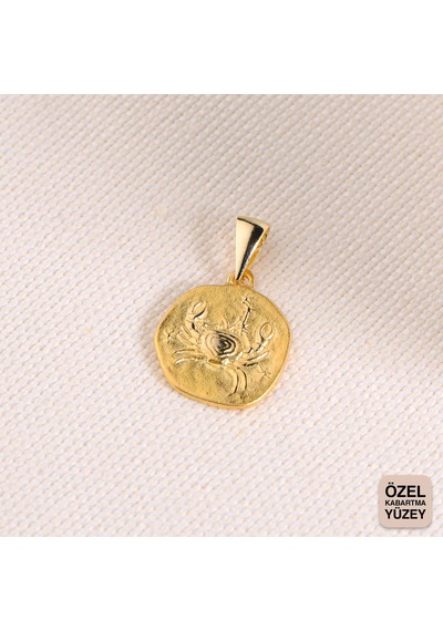 Goldkupe 14 Ayar Altın Yengeç Burç Kolye Ucu 2,12 Gr-6392 Altın