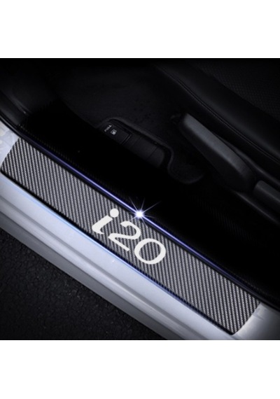 Hyundai I20 Carbon Fiber Kapı Eşiği Yazısı Sticker Boya Koruma (351751416)
