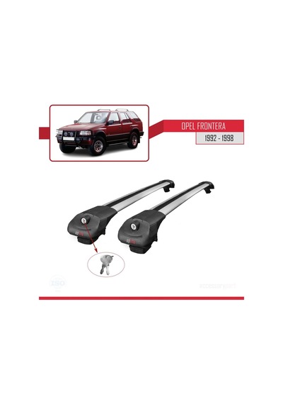 Opel Frontera 1992-1998 Arası İle Uyumlu Ace-1 Ara Atkı Tavan Barı Gri