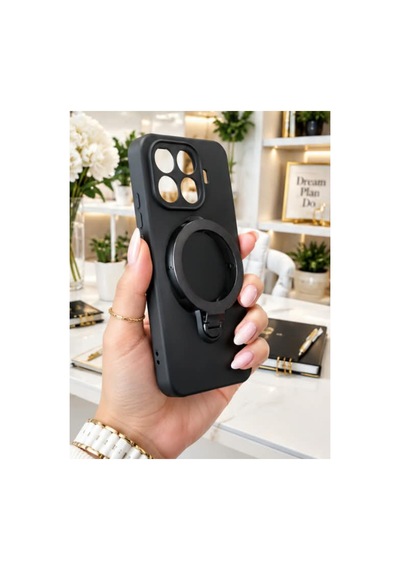 Mi 17t Pro İle Uyumlu 360 Derece Dönebilen Kalın Metal Magsafe Halka Stantlı İçi Kadife Korumalı Ultra Lüx Premium Silikon Kılıf Siyah Mi 17t Pro İle Uyumlu 360 Derece Dönebilen Kalın Metal Magsafe Halka Stantlı İçi Kadife Korumalı Ultra Lüx Premium Silikon Kılıf Siyah