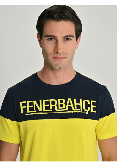 Fenerium Erkek Trıbun Robalı Fenerbahçe Tshırt Sarı
