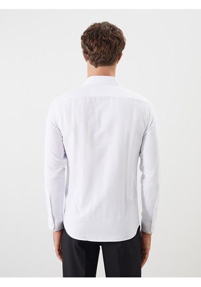 Lcw Busıness Beyaz Büyük Beden Slim Fit Uzun Kollu Oxford Erkek Gömlek