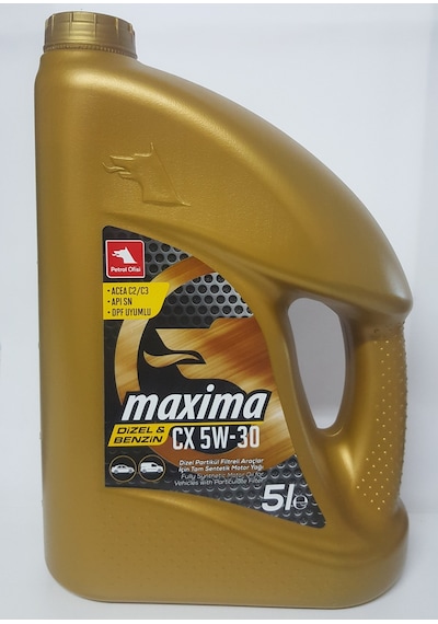 Petrol Ofisi Maxima CX 5W-30 Dpf Tam Sentetik Motor Yağı 5 L