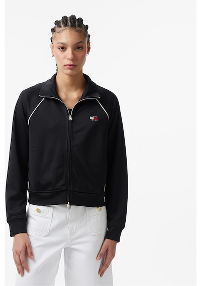 Tommy Hilfiger Tjw Amblemli Eşofman Üstü Kadın Siyah Sweatshirt Dw0dw21930bds Siyah