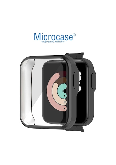 Microcase Xiaomi Mi Watch Lite Önü Kapalı Tasarım Silikon Kılıf