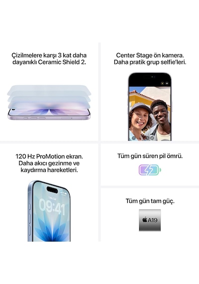 Apple iPhone 17 256 GB  (Apple Türkiye Garantili)