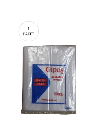 Hubrendy Tedarik Bakkaliye Naylon Torba 5'kg Lık 30x52 Cm 1 Paket Takriben 110 Adet