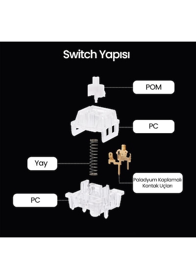 Aula Leobog Ice Soul Tactile Mekanik Switch 100 Adet