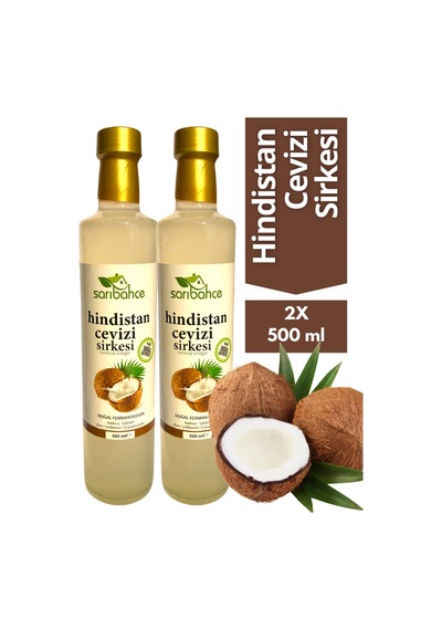 Hindistan Cevizi Sirkesi 500 Ml 2'li Paket - Organik Doğal Fermantasyon