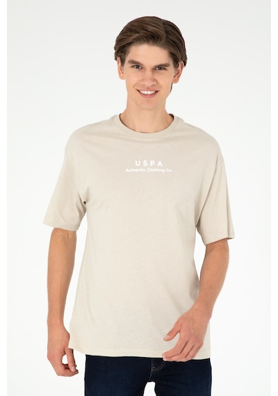 U.S. Polo Assn. Erkek Comfort Fit Bisiklet Yaka Taş Tişört 50294322-VR049