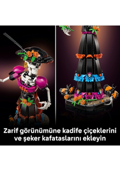 LEGO® Ideas La Catrina 21372 - Yetişkinler için Gerçekçi Detaylar İçeren Temalı Dekoratif Model Yapım Seti (1212 Parça)