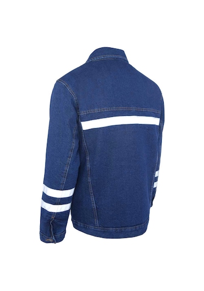 Myform Mont Sona Denim 03109 Mavi Kot İş Güvenliği Ceketi Mavi