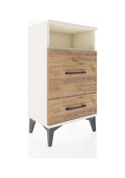 Arges Komodin Tek Raflı 2 Çekmeceli 44x30x80 Aytaşı-çam Aytası