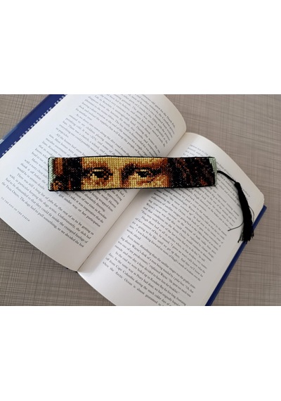 Mona Lisa Kanaviçe Kitap Ayracı