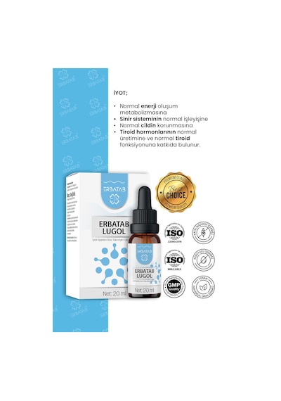 Erbatab Lugol İyot %2 20 ML