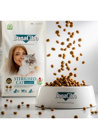 Adult Cat Sterilised Somonlu Kısırlaştırılmış Yetişkin Kedi Maması 2 Kg