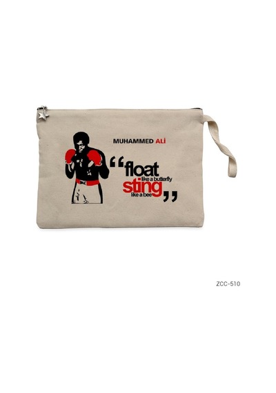 Zepplin Giyim Muhammed Ali Sting Like A Bee 2 Clutch Astarlı Cüzdan