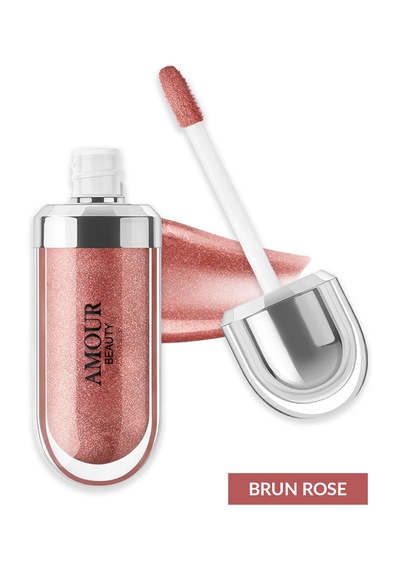 Amour Amour 3d Hydra Nemlendirici Dudak Parlatıcısı Işıltılı & Hacim Veren Lip Gloss 21 Brun Rose
