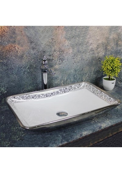 Eva Banyo Lena E-8221 Tezgah Üstü Porselen Lavabo