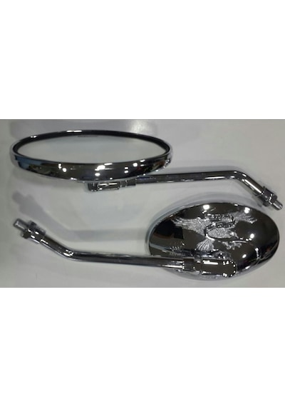 Ayna Motor Nikel 10 Mm Chopper, Kartal, Kartal Desenli