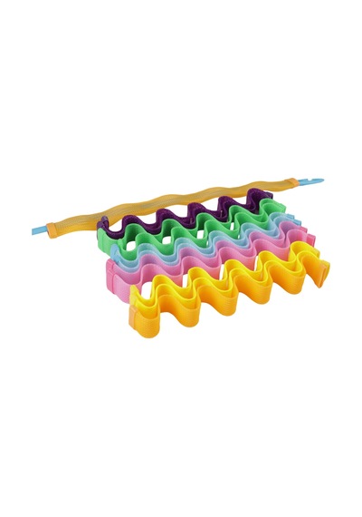 Makaron Heatless Curls - Isısız Bukleler Çantalı Bigudi Seti - Yüksek Kalite Çok Renkli Çok Renkli